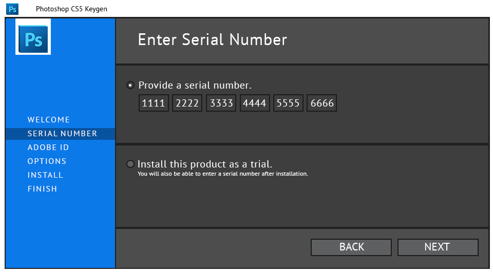 free photoshop cs5 serial number
